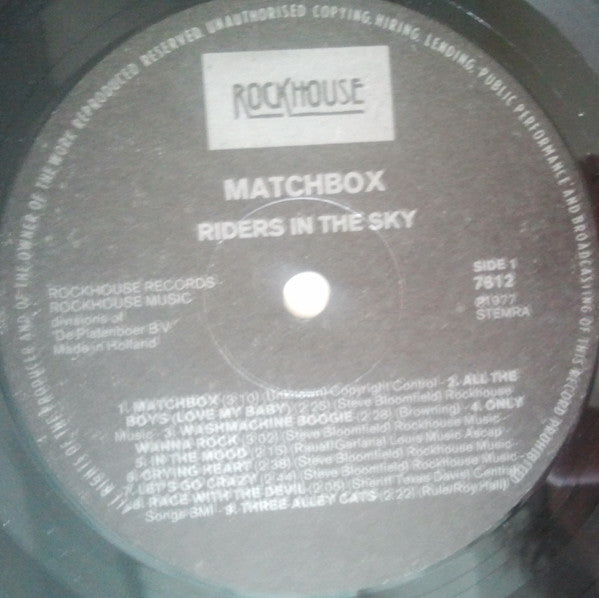 Matchbox (3) : Riders In The Sky (LP, Album)