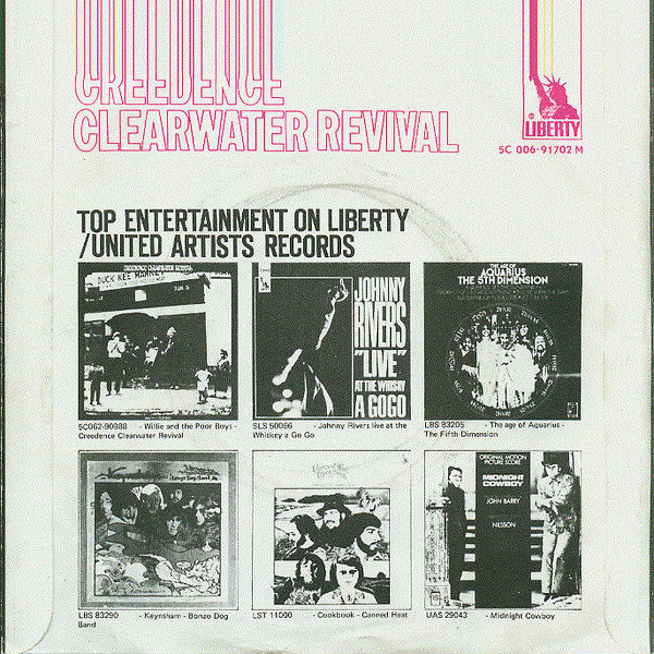 Creedence Clearwater Revival : Long As I Can See The Light (7", Single, 4-P)