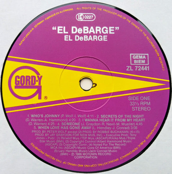El DeBarge : El DeBarge (LP, Album)
