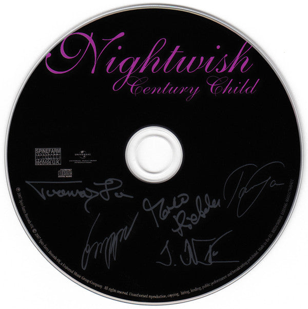 Nightwish : Century Child (CD, Album, RE, RP, Sup)