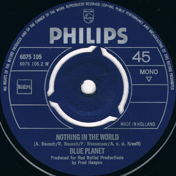 Blue Planet (4) : I'm Going Man I'm Going / Nothing In The World (7", Single, Mono)