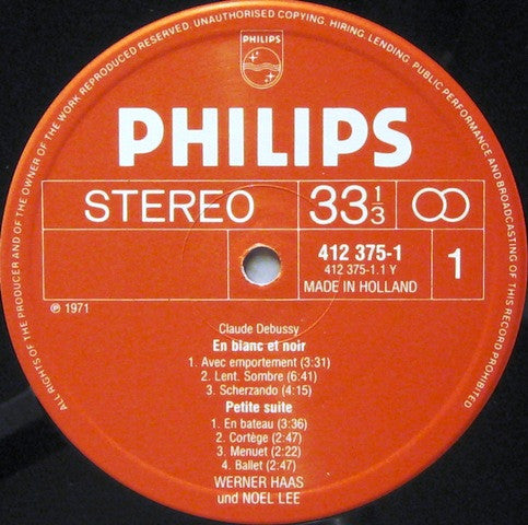 Claude Debussy, Werner Haas, Noël Lee : Complete Works For Piano Duet And Two Pianos / Sämtliche Werke Für Klavier Vierhändig Und Für Zwei Klaviere (LP, Album, RE)