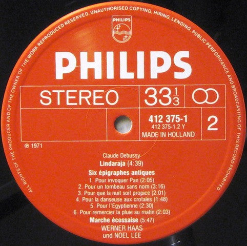 Claude Debussy, Werner Haas, Noël Lee : Complete Works For Piano Duet And Two Pianos / Sämtliche Werke Für Klavier Vierhändig Und Für Zwei Klaviere (LP, Album, RE)