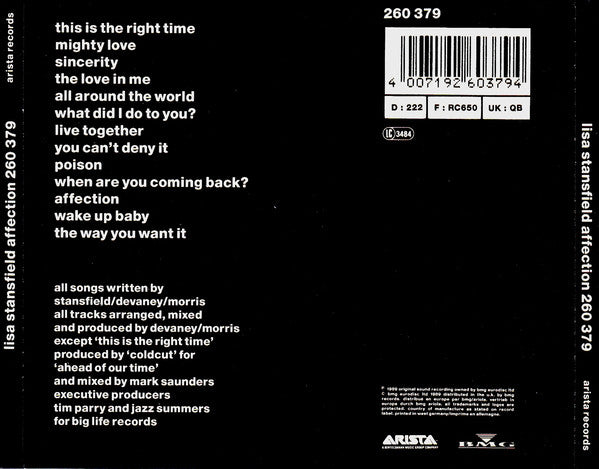 Lisa Stansfield : Affection (CD, Album)