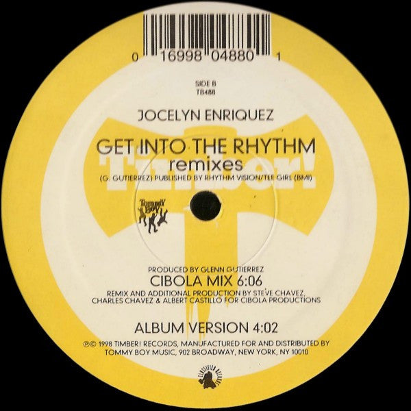 Jocelyn Enriquez : Get Into The Rhythm (Remixes) (12")