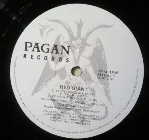 Red Giant (3) : Red Giant (12", MiniAlbum)