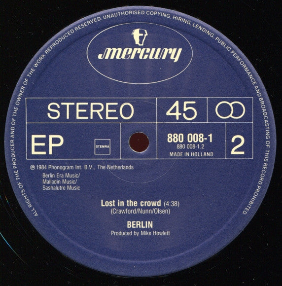 Berlin : Dancing In Berlin (Dance Remix) (12")