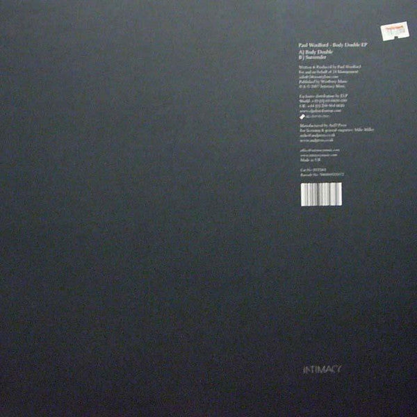 Paul Woolford : Body Double EP (12", EP)