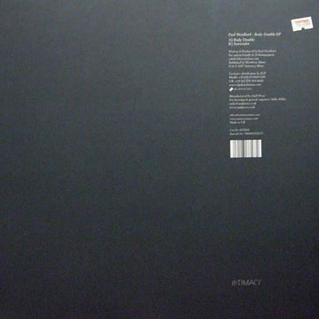Paul Woolford : Body Double EP (12", EP)