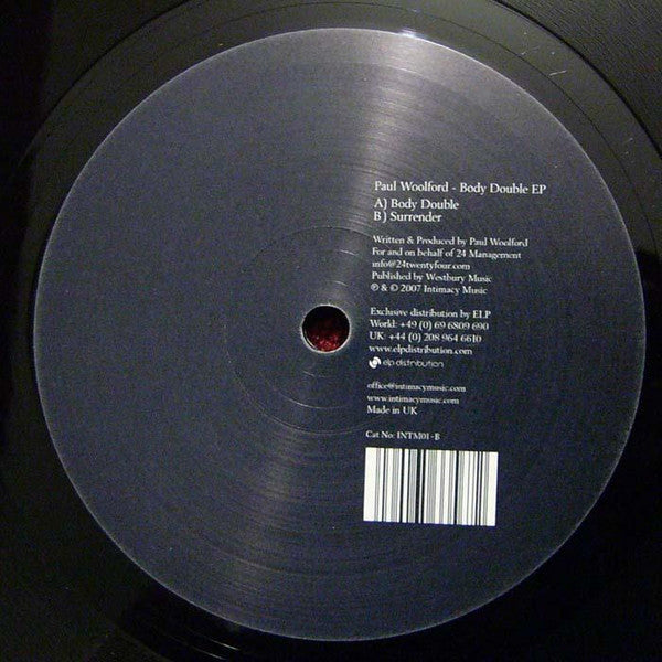 Paul Woolford : Body Double EP (12", EP)