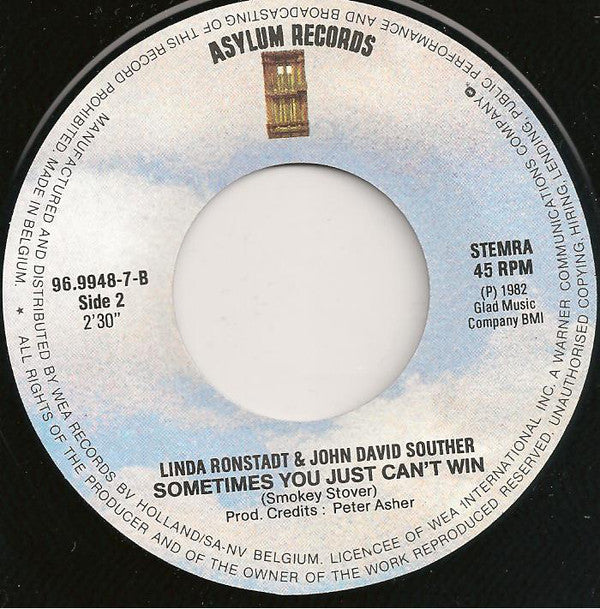 Linda Ronstadt : Get Closer (7", Single)