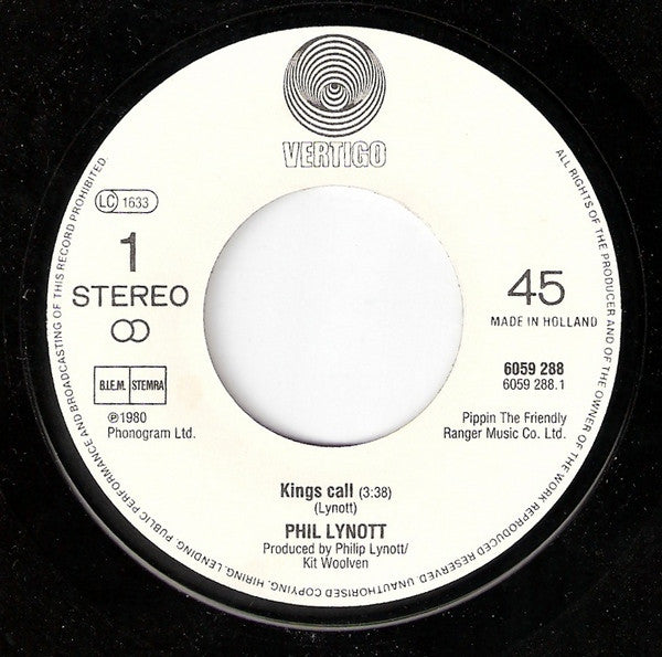 Philip Lynott* : King's Call (7", Single)