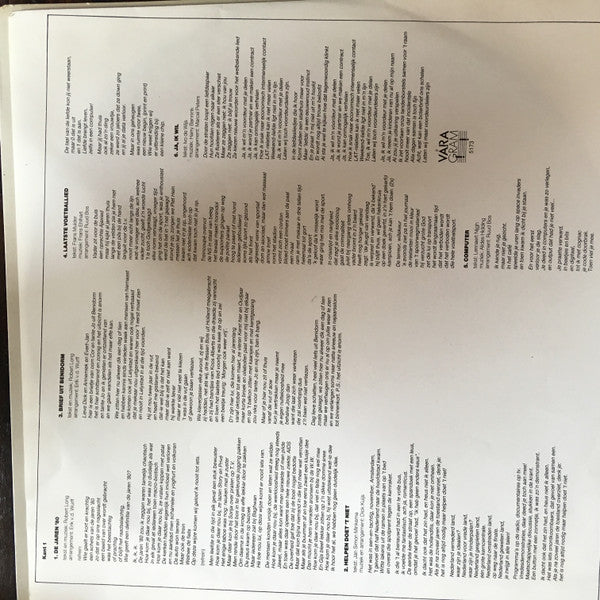 Various : Wie In 't Nederlands Wil Zingen, De Jaren '80 (LP)
