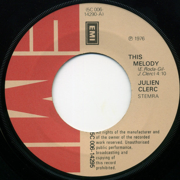 Julien Clerc : This Melody (7", Single)