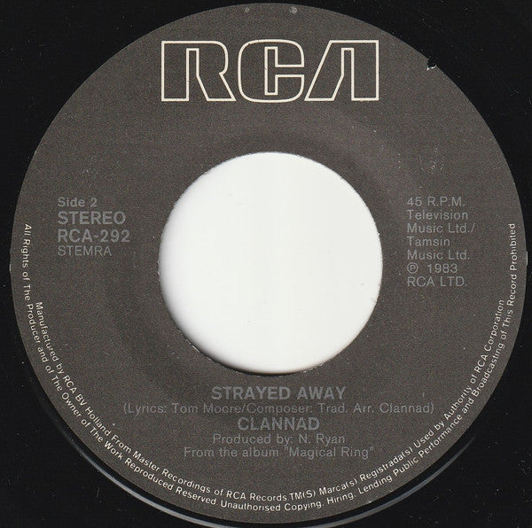 Clannad : Theme From Harry's Game (7", Single)