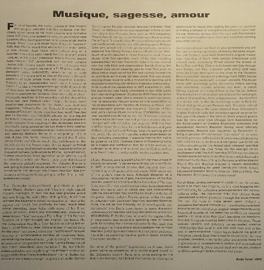 Don Cherry : Music, Wisdom, Love 1969 (LP)