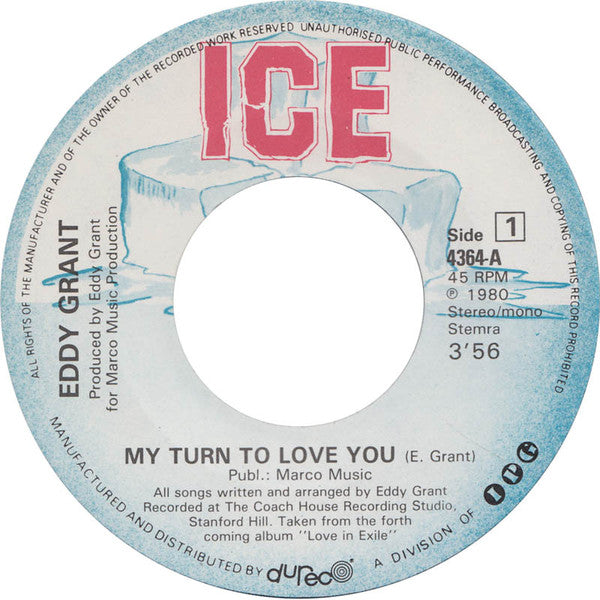 Eddy Grant : My Turn To Love You (7")