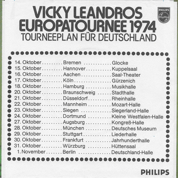 Vicky Leandros : Du Lässt Mir Meine Welt (Quando Ti Lascio) (7", Single)