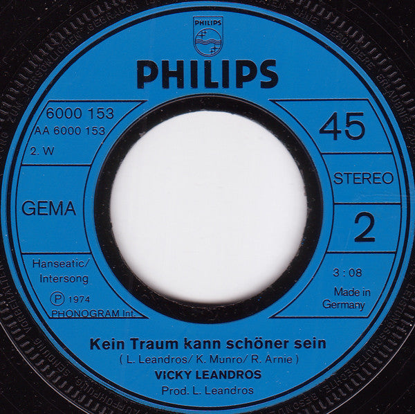 Vicky Leandros : Du Lässt Mir Meine Welt (Quando Ti Lascio) (7", Single)