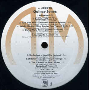 Quincy Jones : Roots (The Saga Of An American Family) (LP, Album)