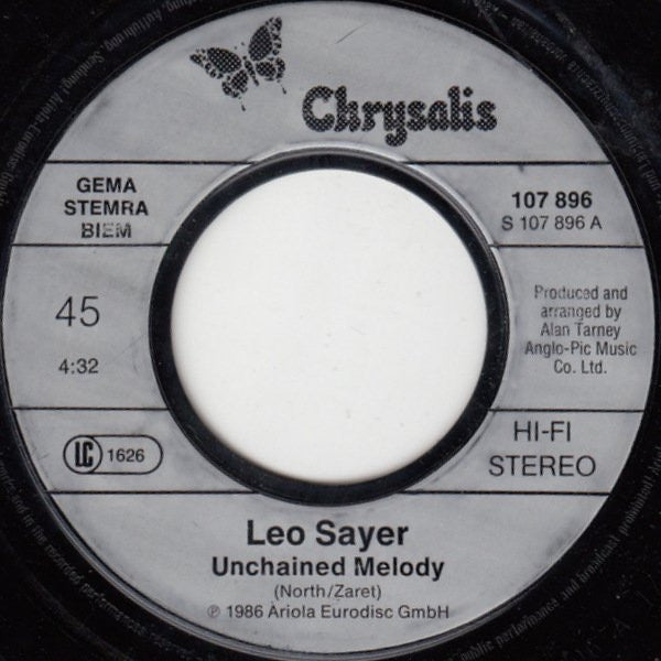 Leo Sayer : Unchained Melody (7", Single)