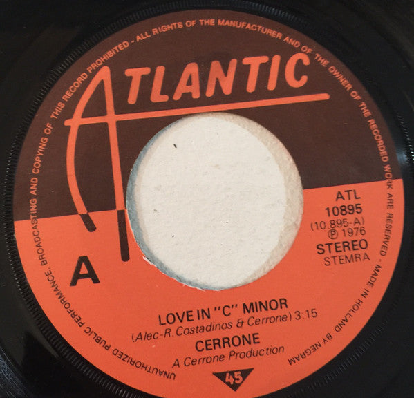 Cerrone : Love In C Minor (7", Single)