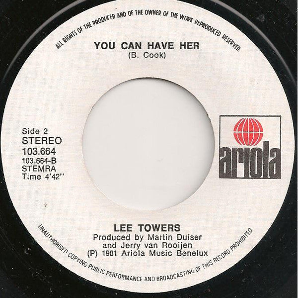 Lee Towers : Love Potion Number Nine (7", Single)