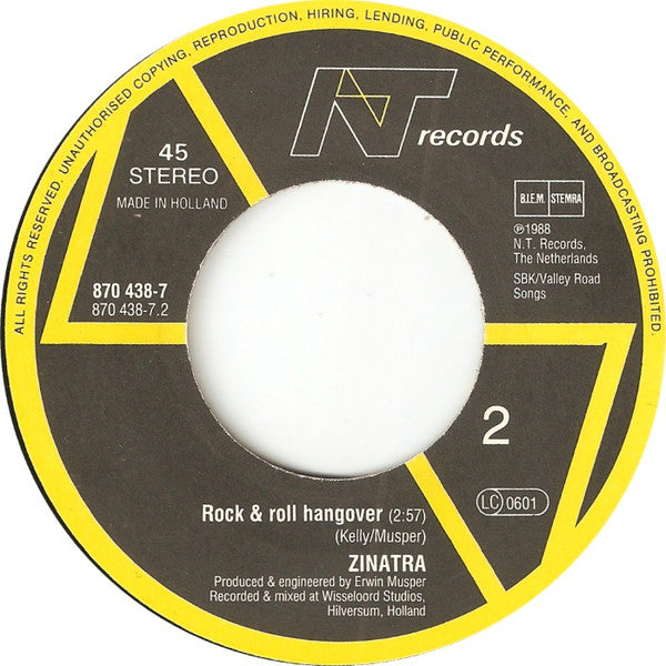 Zinatra : Love Or Loneliness (7", Single)