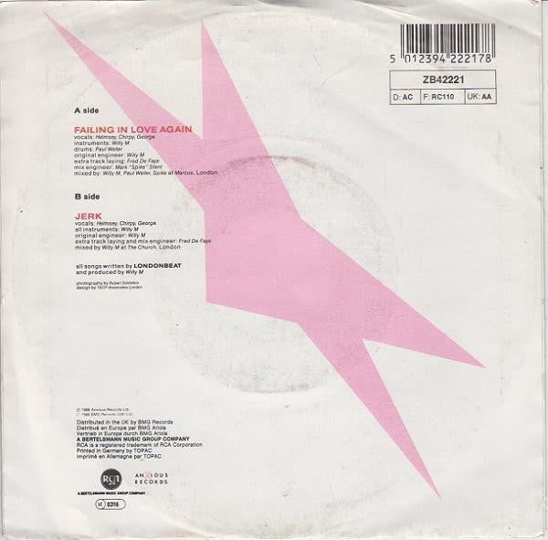 Londonbeat : Failing In Love Again (7", Single)