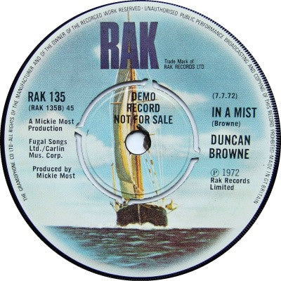 Duncan Browne : Journey (7", Promo)