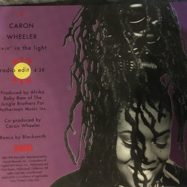 Caron Wheeler : Livin' In The Light (CD, Single, Promo)