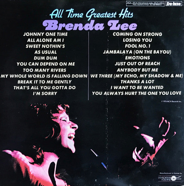 Brenda Lee : All Time Greatest Hits (2xLP, Comp, Gat)