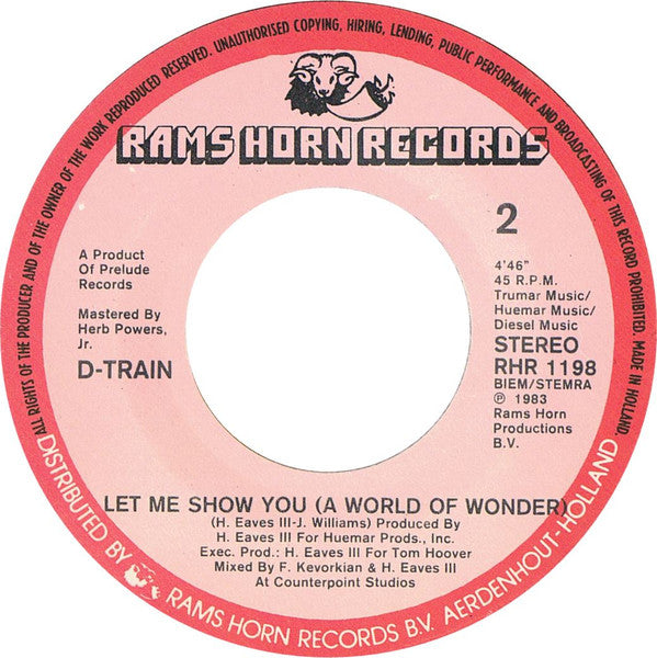 D-Train : Music (7", Single)