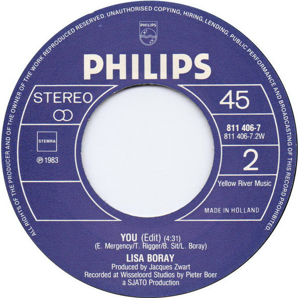 Lisa Boray : Tonight (7", Single)