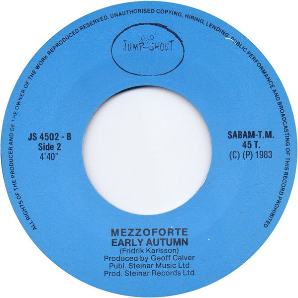 Mezzoforte : Garden Party (7", Single)