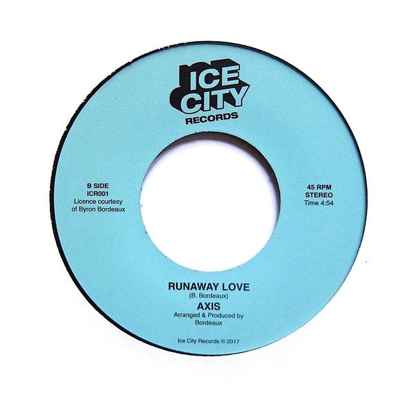 Axis (40) : Silver Satin / Runaway Love (7", Ltd)