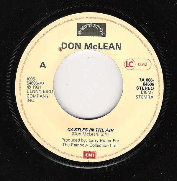 Don McLean : Castles In The Air (7")