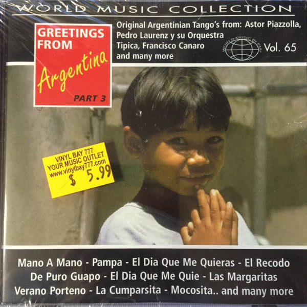 Various : Greetings From Argentina Part 3 (CD, Comp)