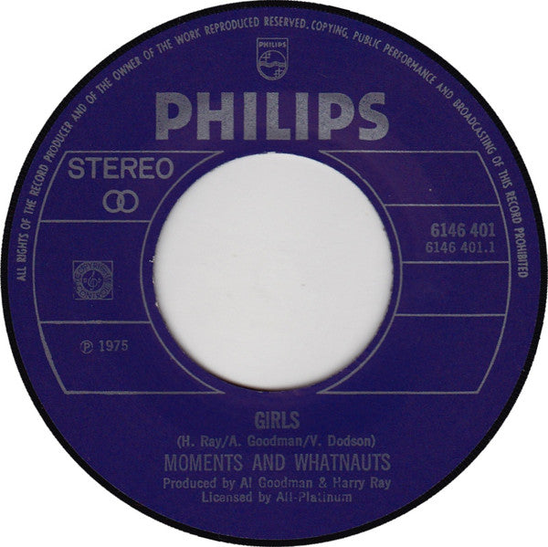 Moments* And Whatnauts* : Girls (7", Single)