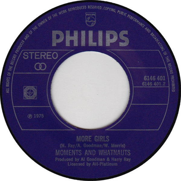Moments* And Whatnauts* : Girls (7", Single)
