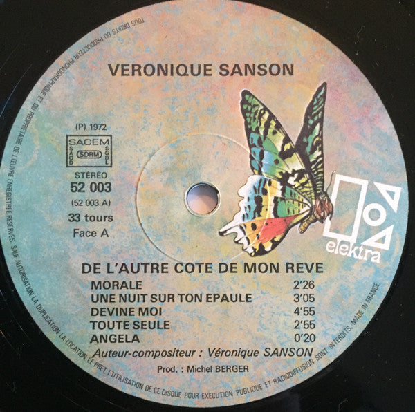 Véronique Sanson : De L'Autre Côté De Mon Rêve. (LP, Album, RP, Gat)