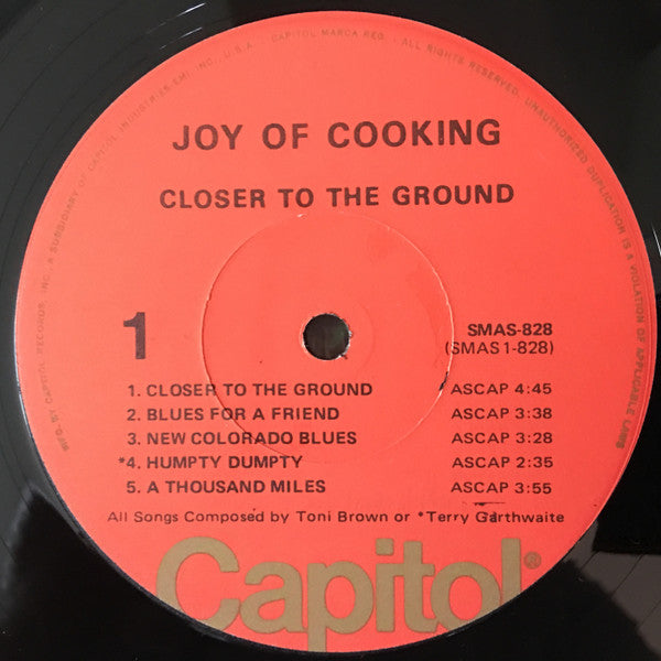 Joy Of Cooking : Closer To The Ground (LP, Album, RE, Los)
