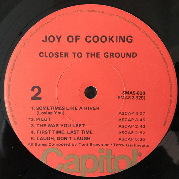 Joy Of Cooking : Closer To The Ground (LP, Album, RE, Los)