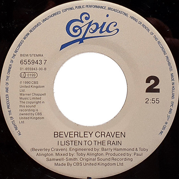 Beverley Craven : Promise Me (7", Single)
