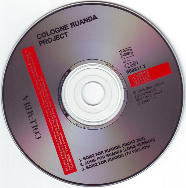 Cologne Ruanda Project : Song For Ruanda (CD, Maxi)