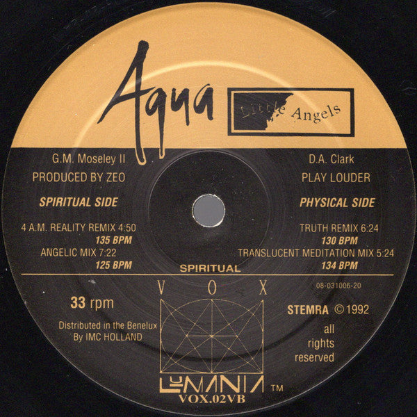 Aqua (4) : Little Angels (12", Single)