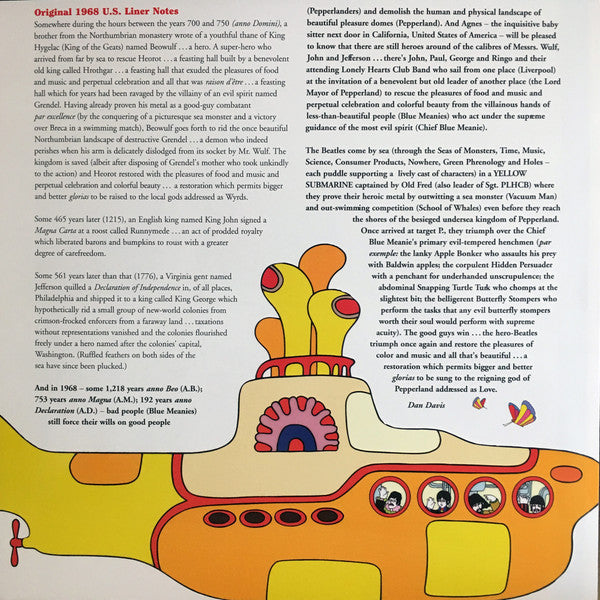 The Beatles : Yellow Submarine (LP, Album, RE, 180)