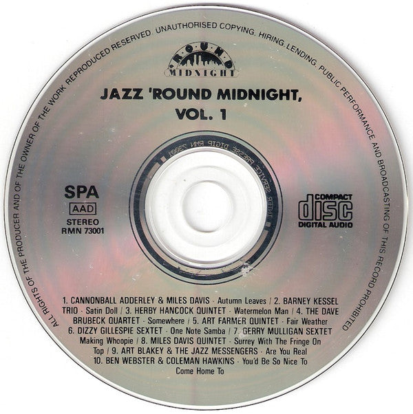 Various : Jazz 'Round Midnight Vol.1 (CD, Comp)