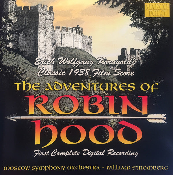 Erich Wolfgang Korngold, The Moscow Symphony Orchestra, William Stromberg : The Adventures Of Robin Hood (CD, Album, Comp)
