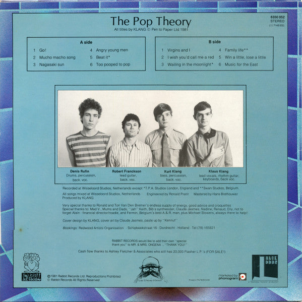 Klang (3) : The Pop Theory (LP, Album)